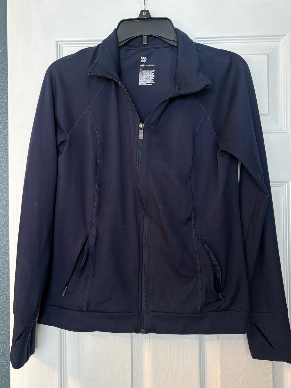 All in Motion Navy Full-Zip Active Jacket